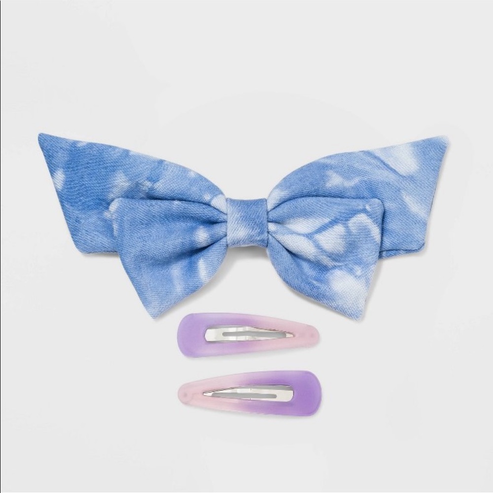 Wild Fable Tie-Dye Bow & Snap Clips